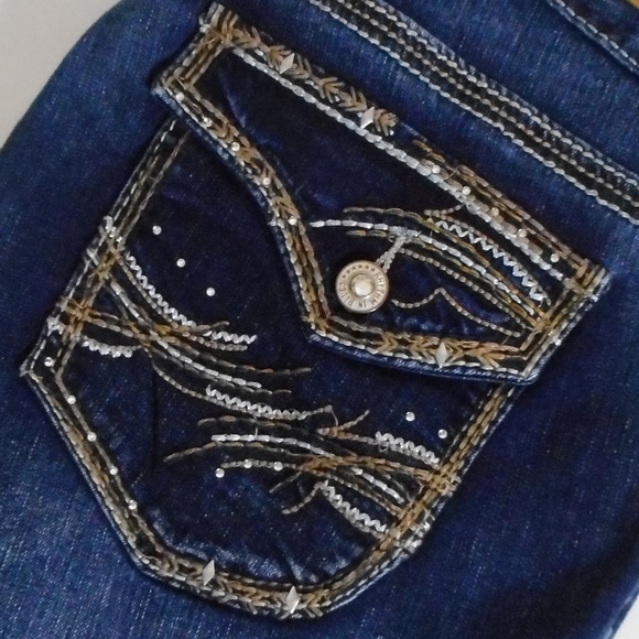 Rhythm in Blues Denim - Rhythm In Blues Embroidered Bootcut Jeans